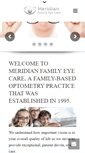 Mobile Screenshot of meridianeyecare.com